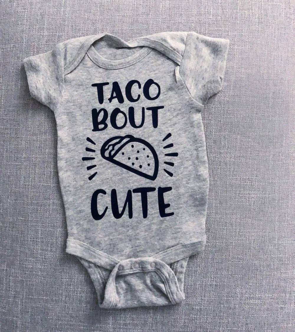 

DERMSPE Fashion Baby Boys Girls Cotton Rompers Summer Short Sleeve Letter Print Cute Cartoon Newborn Baby Clothes Gray