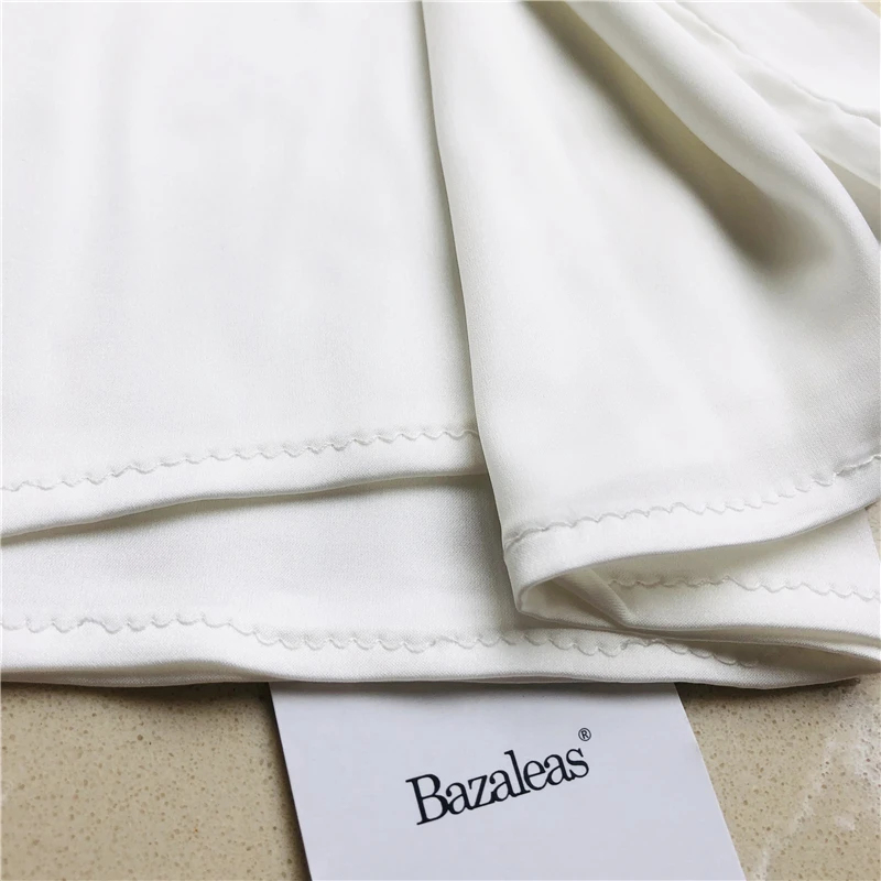Bazaleas тонкое атласное гладкое платье vestidos модное летнее платье как шелк винтажное длинное платье на тонких бретелях Прямая
