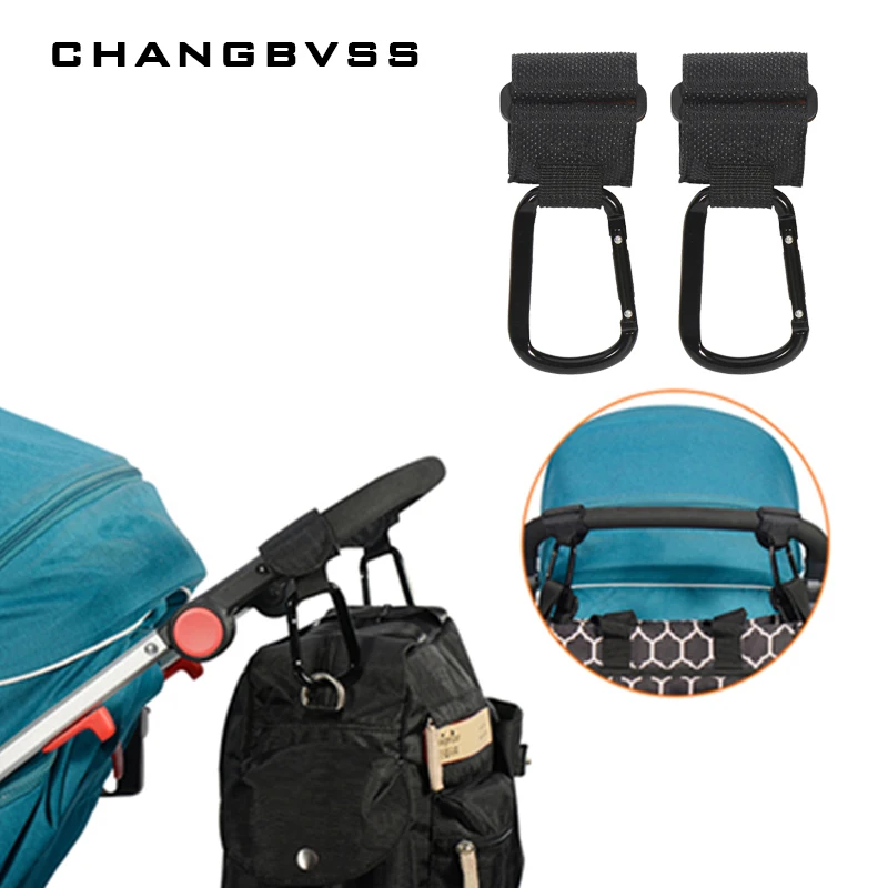 2Pcs/Lot Baby Stroller Hook Strong Hanger For Pushchair Prams Poussette Organizer Diaper Bags | Мать и ребенок