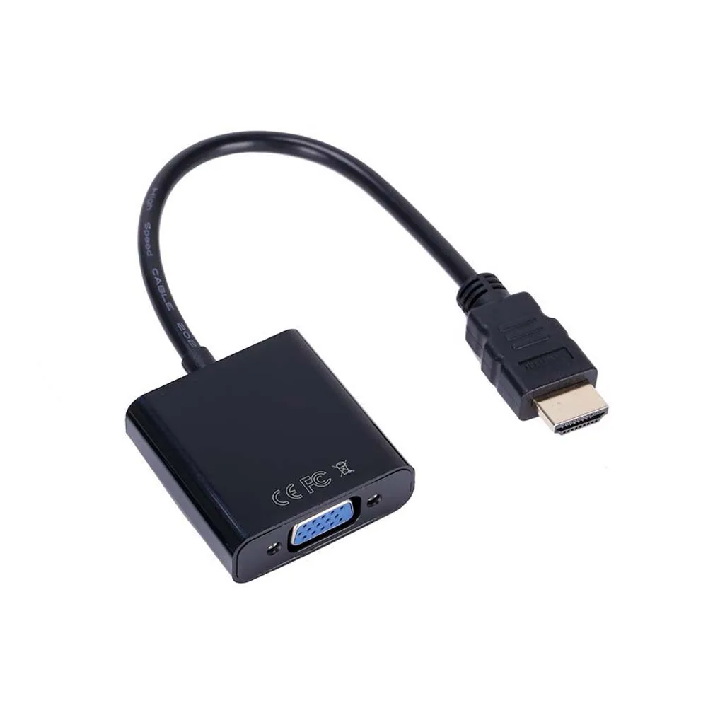 AAAE Топ HDMI к VGA видео адаптер кабель конвертер до 1080P цифровой аналоговый ПК HDTV dvd