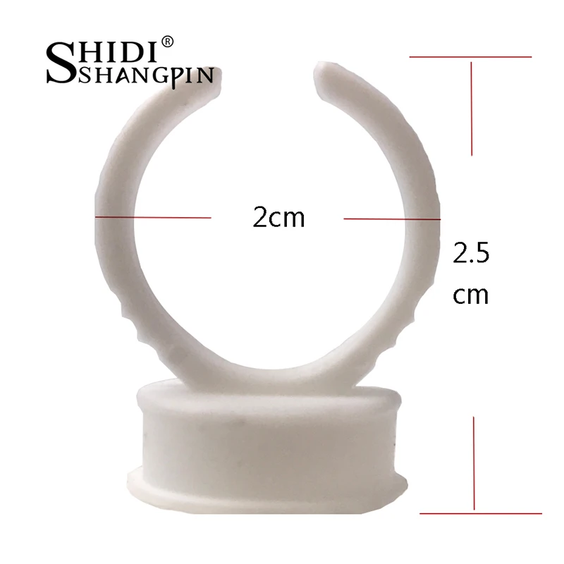 Новинка 10/50 шт. клей кольцо для наращивания ресниц фотодержатель белые