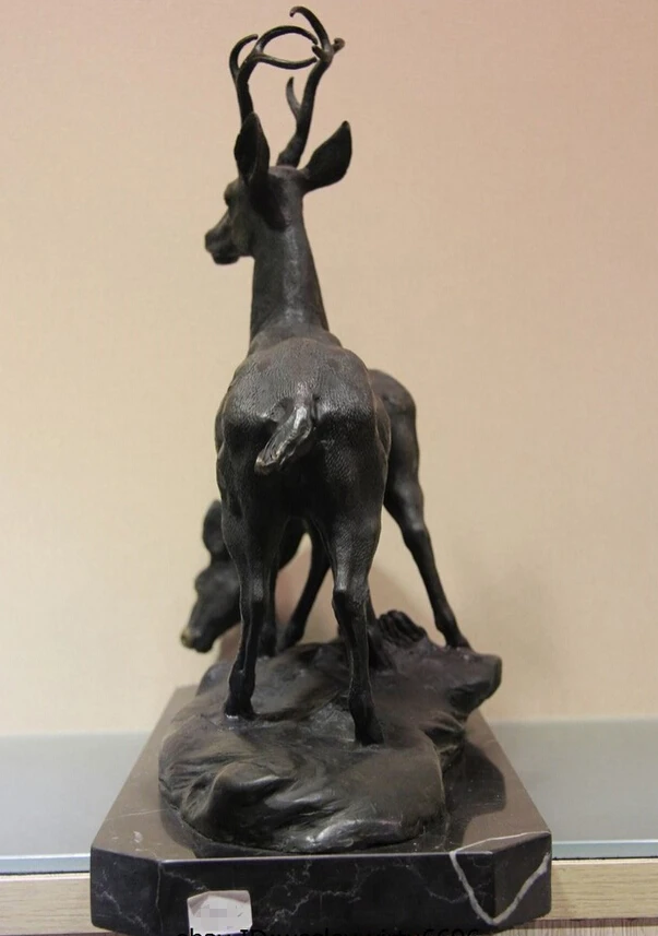 Быстрая доставка USPS в США S0624 Западное искусство Декор ранний Лось Олень фигурка