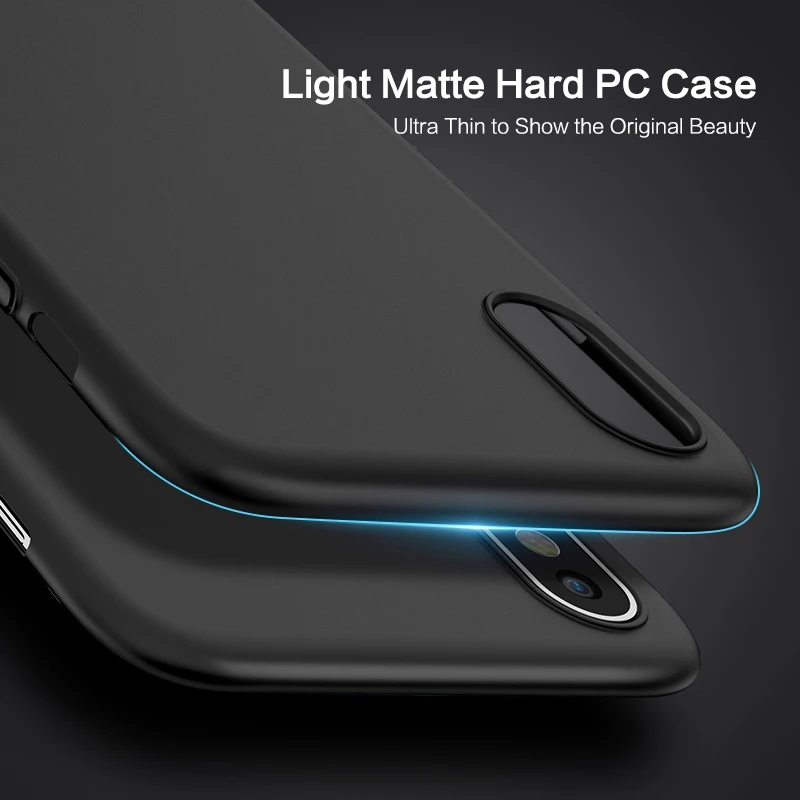 FLOVEME роскошный легкий жесткий чехол для телефона из поликарбоната iPhone X 8 7 Plus CaseMatte