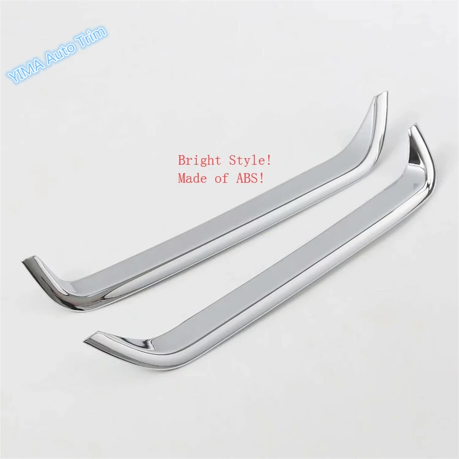 

Car Styling Rear Fog Lights Lamp Eyelid Eyebrow Strip Cover Trim 2 Pcs ABS Fit For Cadillac XT4 2019 2020 2021 / Bright Style
