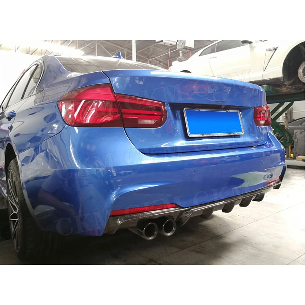 Карбоновый задний спойлер для диффузора губ BMW F30 F35 320i 328i M sport 2012 2018 плавники Акула