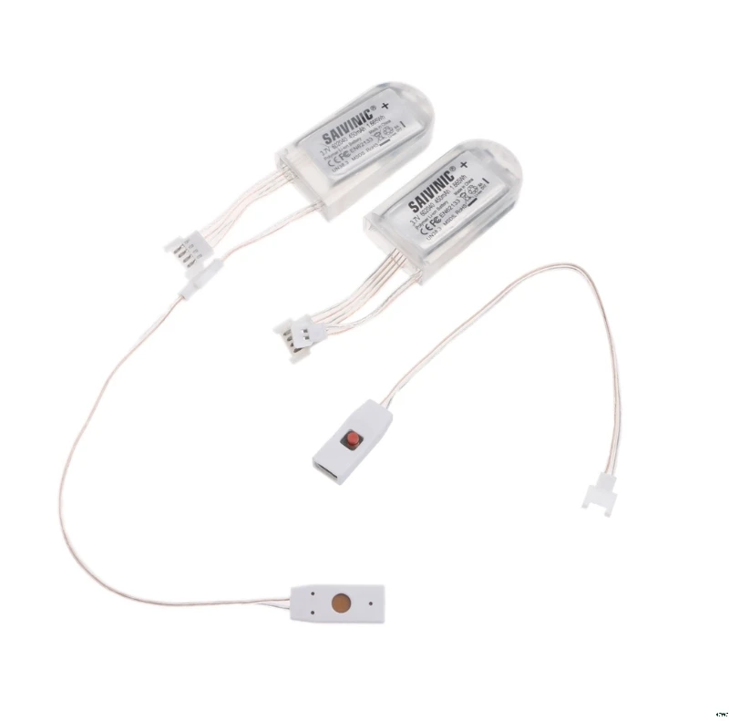 1 пара Водонепроницаемый USB Обувь со светодиодной подсветкой полосы светильник