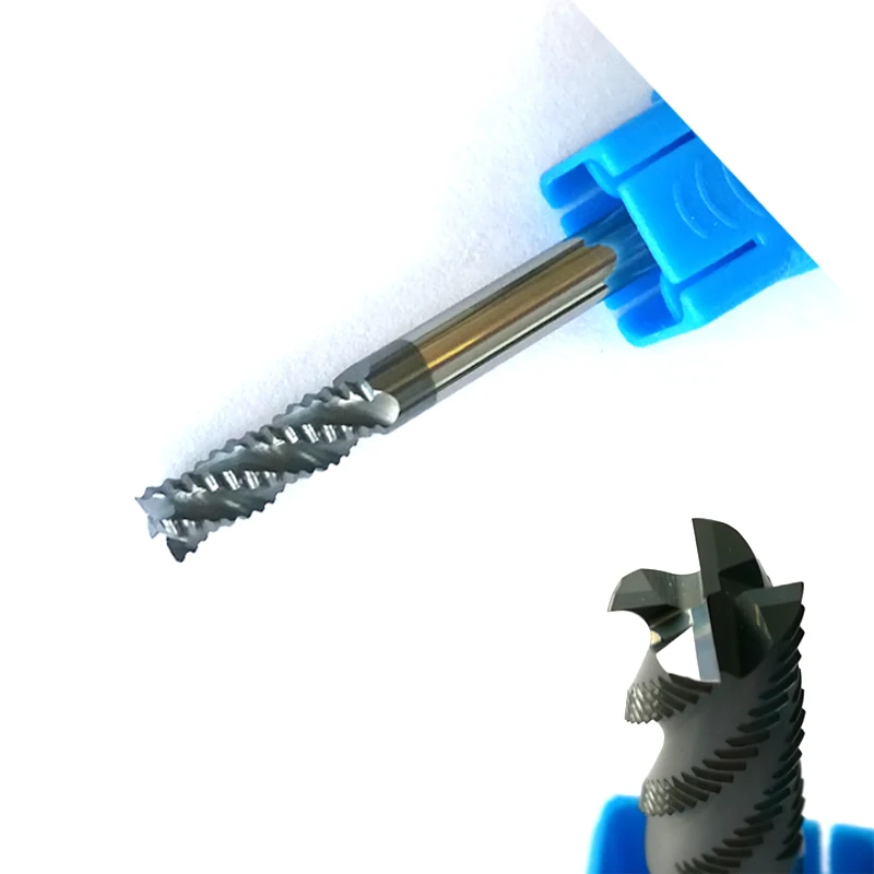 Концевые фрезы HRC55 для черновой обработки твердосплавные насадки с 4 канавками 6