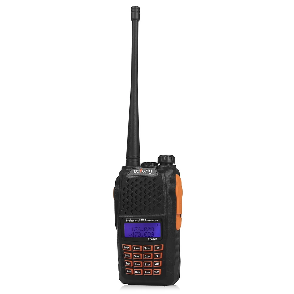X BaoFeng UV-6R портативная рация UV6R Беспроводная дорожная двухсторонняя 128CH UHF/VHF