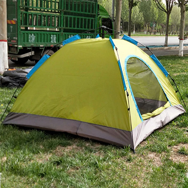 2-3 человек 200x200x145 см прочный слой из стекловолокна портативный Пеший Туризм Автоматическая Открытый палатки Водонепроницаемый pop палатки для кемпинга