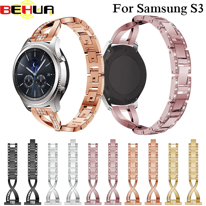 Ремешок для часов Samsung Gear S3 Frontier 22 мм классический браслет со стразами