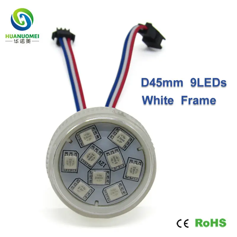 Rgb UCS1903 9 светодиодный s 45 мм pixel smd 5050 модуль дисплея полноцветная цифровая лампа
