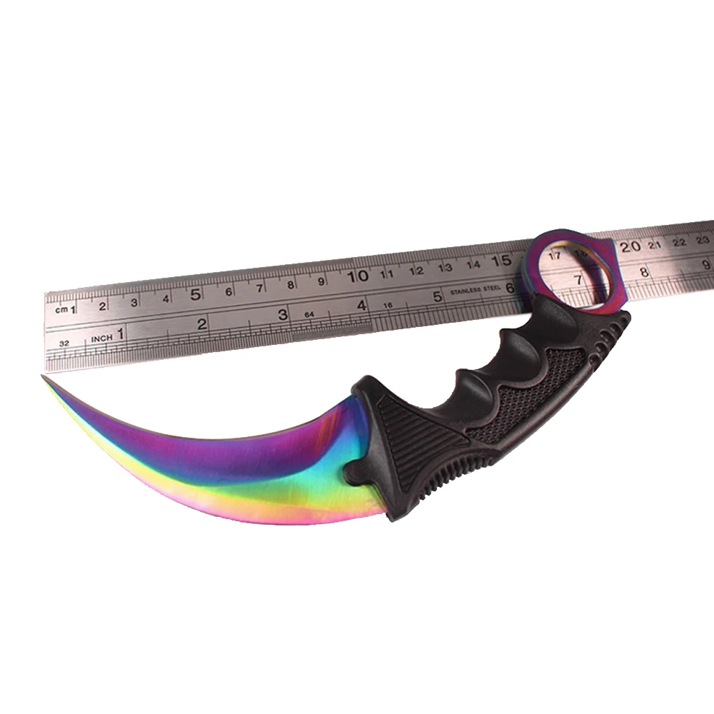 CS Cold CS GO нож выцветание Karambit csgo ножи охотничьи боевые тактические выживания армейский нож navajas couteau Кемпинг убоя
