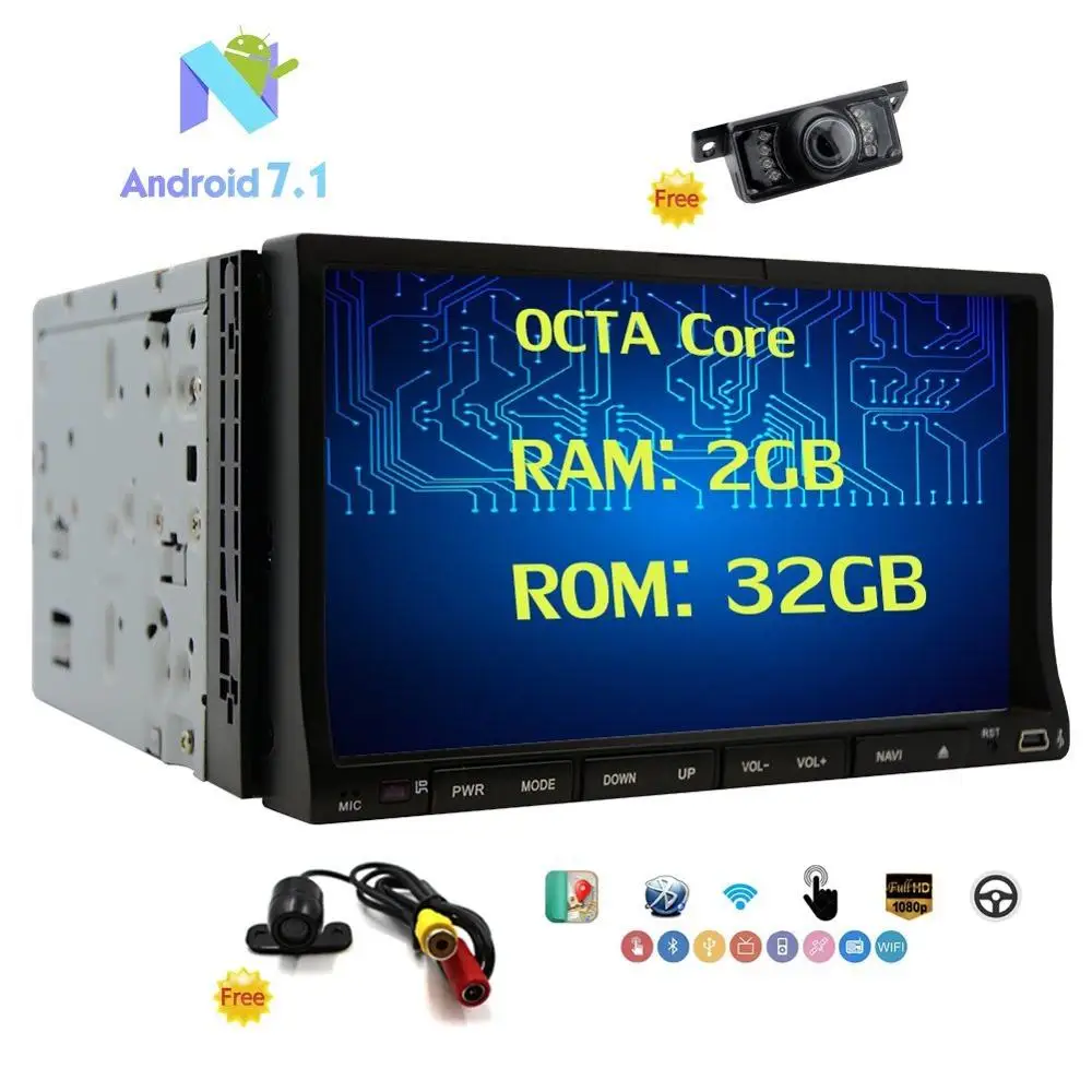 Eincar 7 &quotдвойной 2 Din Bluetooth стерео радио Автомобильный dvd плеер USB SD AM/FM RDS gps