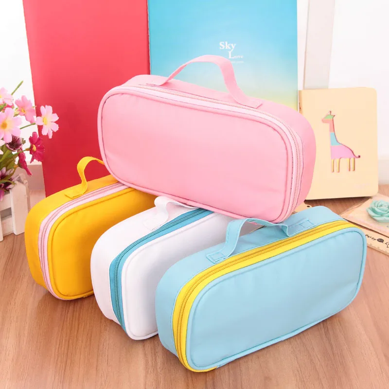 Freeshipping Портативный Карандаш Сумка Конфеты Цвет Большой Холст Канцелярских