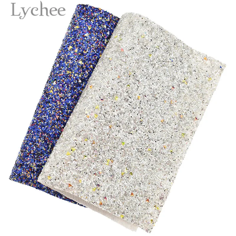Lychee Life 21x15 см A5 блестящая искусственная кожа PU ткань высокого качества блестки