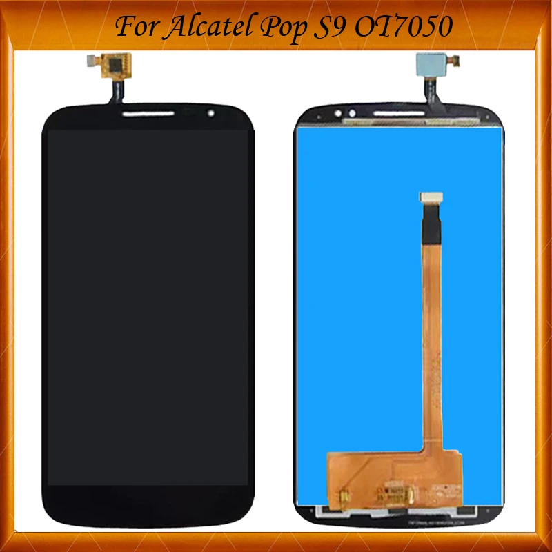 Для Alcatel One Touch Pop S9 OT7050 ЖК-дисплей + тачскрин запчасти в сборе 100% рабочий для OT 7050 7050Y