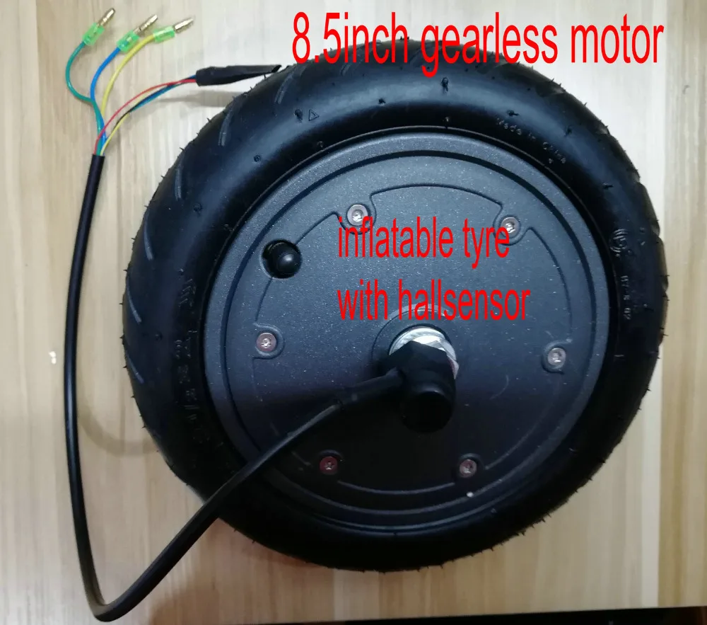 8,5 дюймов мотор безредукторный 48v36v24v350w с датчиком и надувной шиной для электрического скутера складной велосипед MTB подвижность diy части