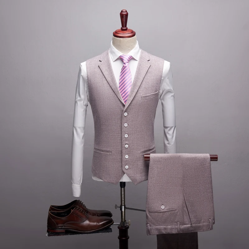 Мужской брендовый костюм однотонный жениха из 3 предметов 2019|Костюмы| |