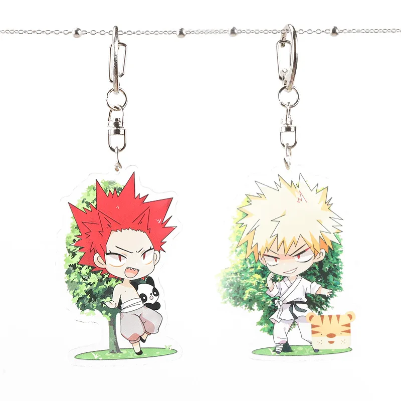 Мой герой Academy аниме акриловый брелок Kirishima Eijiro Midoriya izku Todoroki Shoto милый смешной кулон брелок Llaveros подарок
