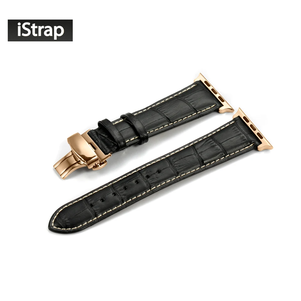 Ремешок iStrap Apple Watch ремешок из натуральной кожи с застежкой нержавеющей стали