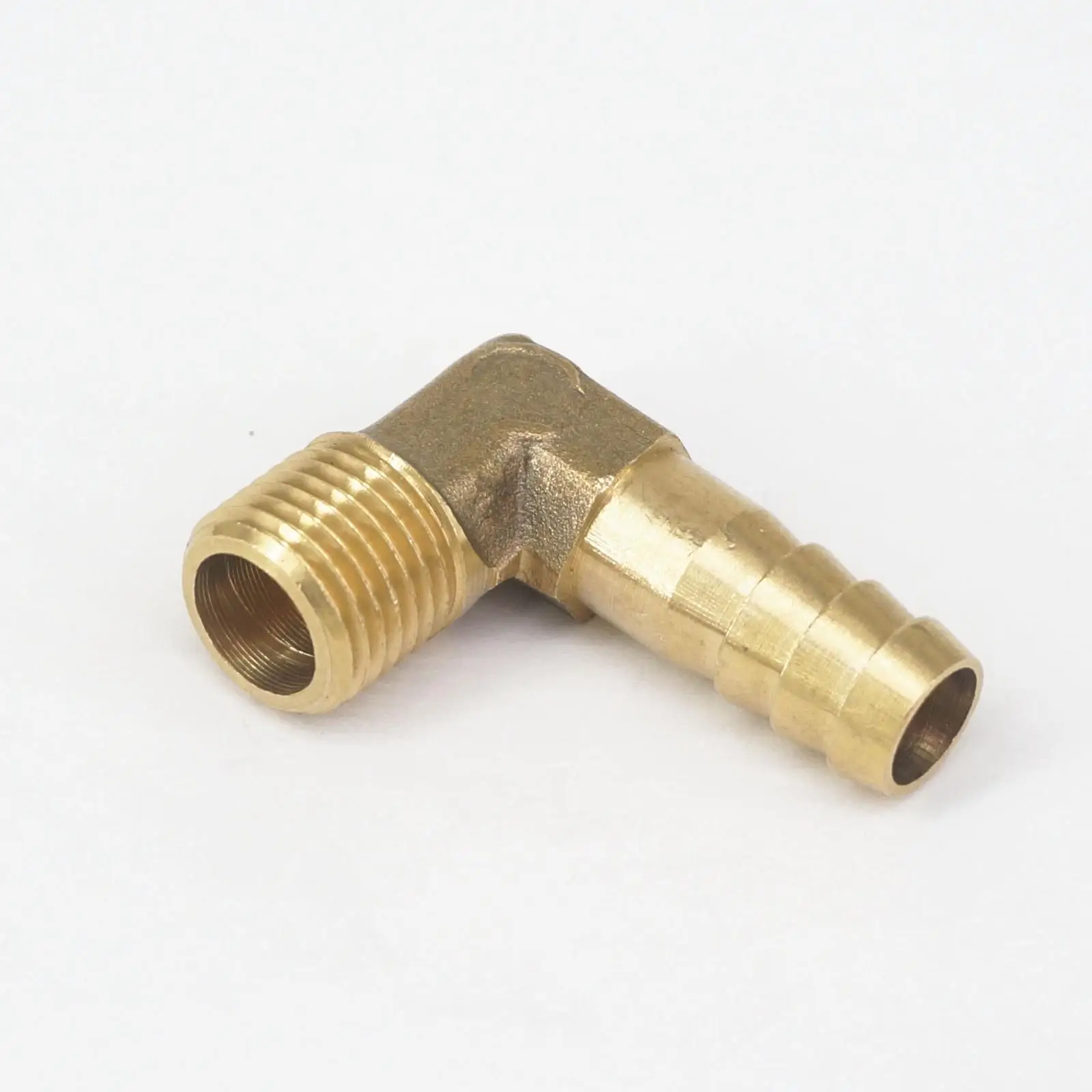 Лот 2 шлангов I/D 10 мм x 1/4 &quotBSP Мужской нитевой локоть латунный hosetail Соединительный