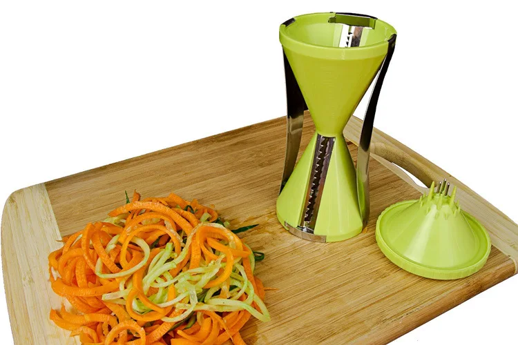 Лезвие спираль Vegetable Slicer Cutter Овощной Spiralizer Спираль Тесак для Морковь Огурец