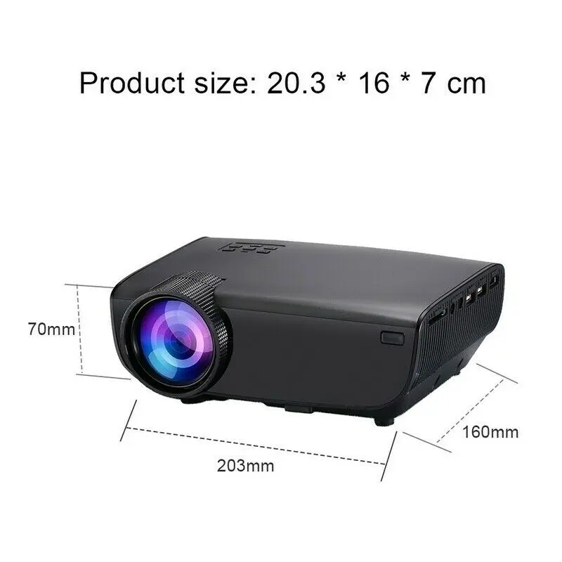 

1080P 3D 4K HD LED Projector Home Theater Cinema for Android/IOS UY8