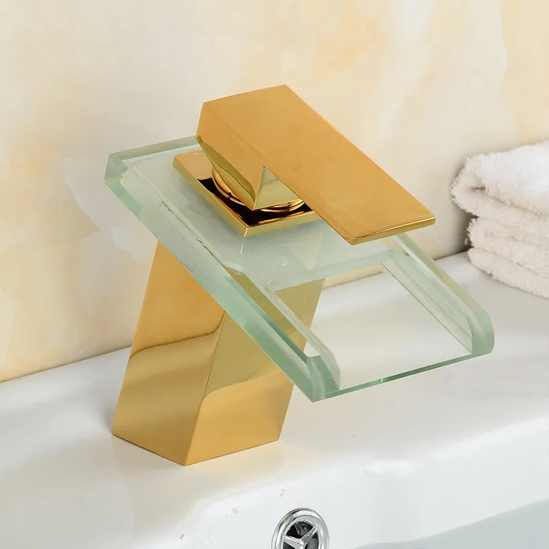 Смесители для раковины светодиодный ванная раковина краны золотое покрытие на