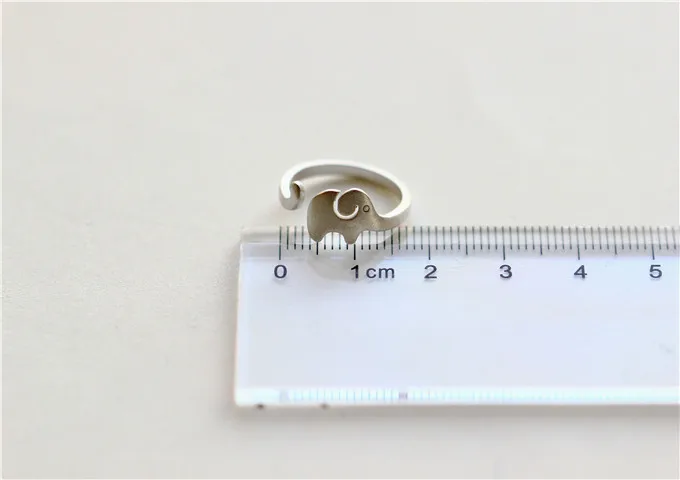 

NEW! Real 925 Sterling Silver Ring Silver fashion jewelry Ring Drawing Hollow Elephant Branches jewelry wholesale jewelry