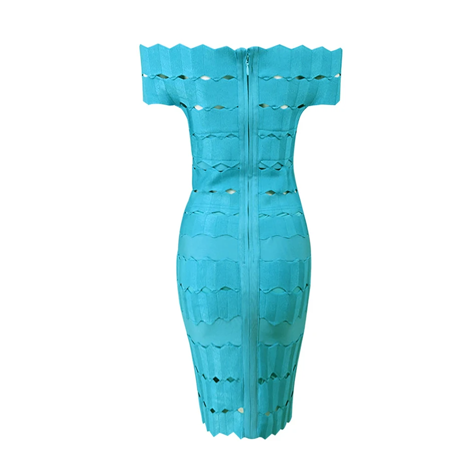 Женское облегающее платье выше колена CIEMIILI элегантное с оборками открытыми