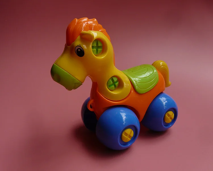 Разборка животных и строительные блоки для автомобилей собранная модель