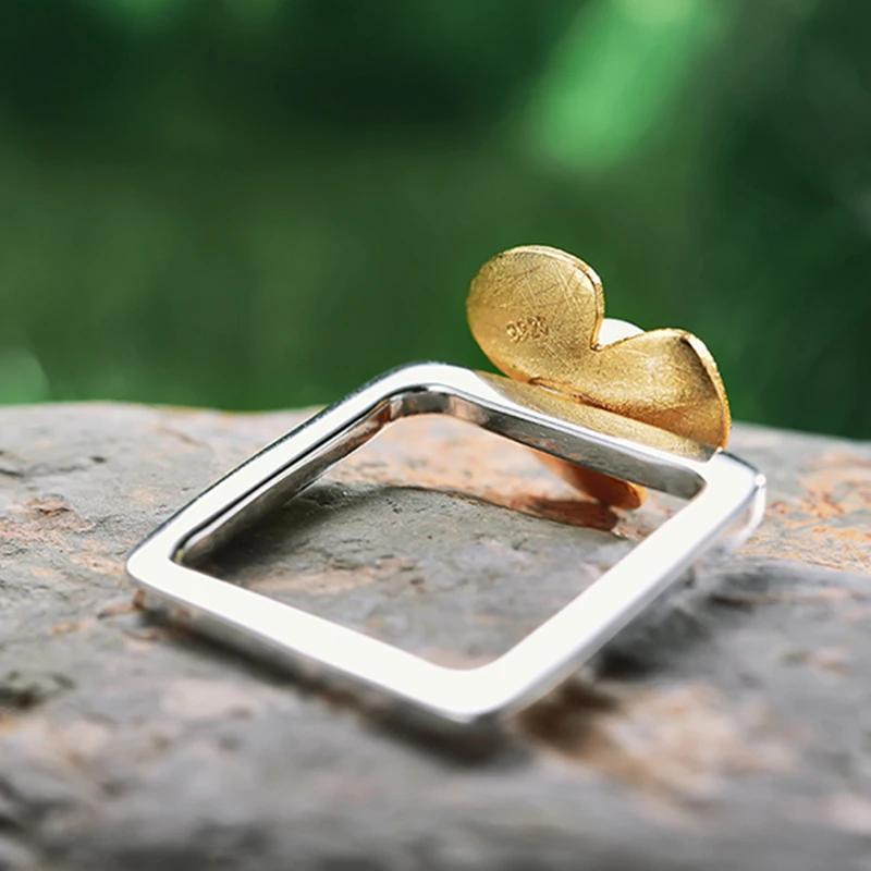 Lotus Fun Настоящее серебро 925 пробы ювелирное изделие натуральная ручная работа