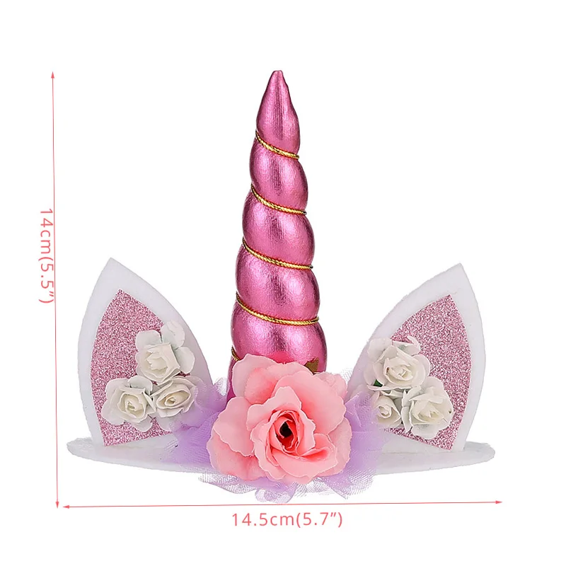 1pcs Cake Topper Радуга Единорог торт Топпер облако флажки для торта День рождения Дети сувениры декорирование тортов капкейк Топпер для свадебного десертного стола Декор - Цвет: 1pcs Cake Topper