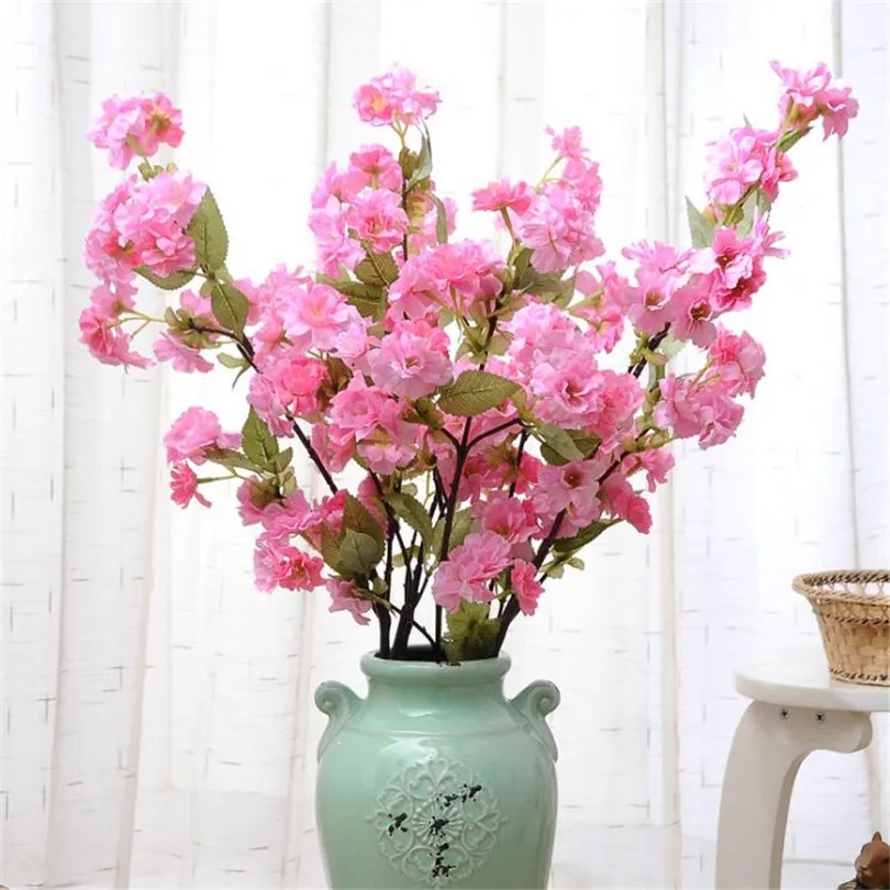 8 шт. искусственные цветы 88 см|fake cherry blossom flowers|cherry flowerflower branch |
