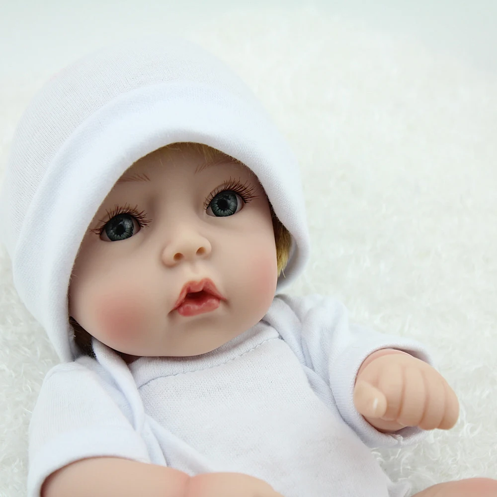NPKDOLL 10 дюймов Bebe Reborn Младенцы силиконовая кукла мини Развивающие игрушки для