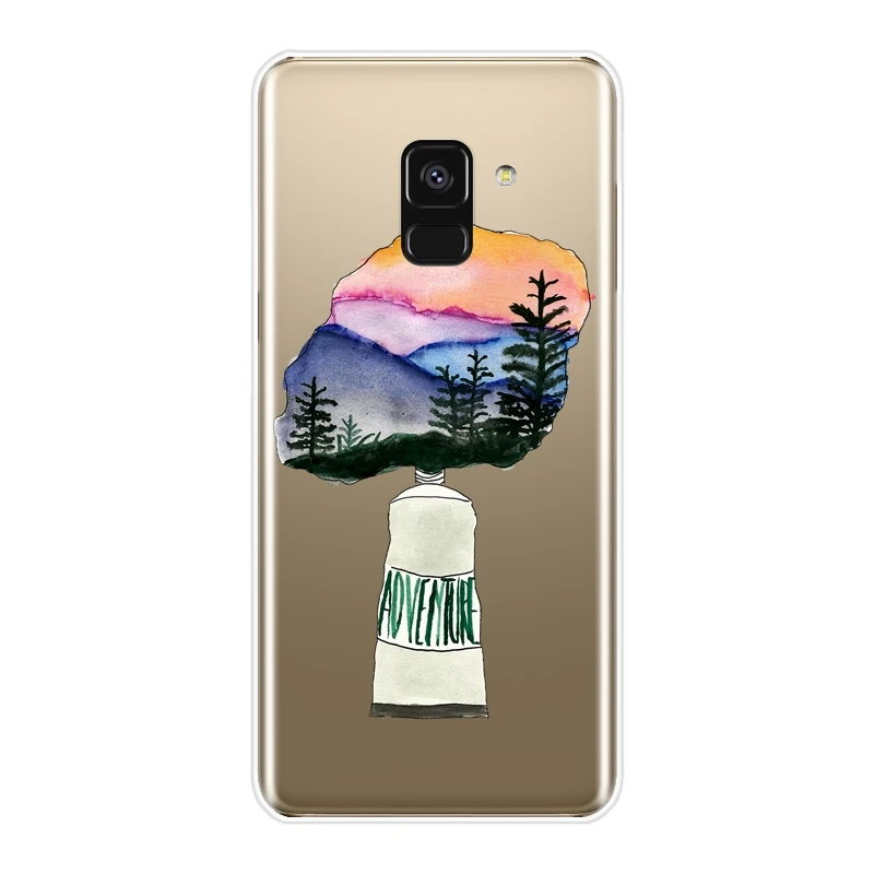 Чехол для Samsung Galaxy A5 A7 2018 A6 A8 Plus мягкий силиконовый чехол-накладка A3 2016 2017 |