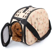 pe dog cat carriers pet puppy fabric portable carrier crate kennel bag cage folding travel anti suffocation
