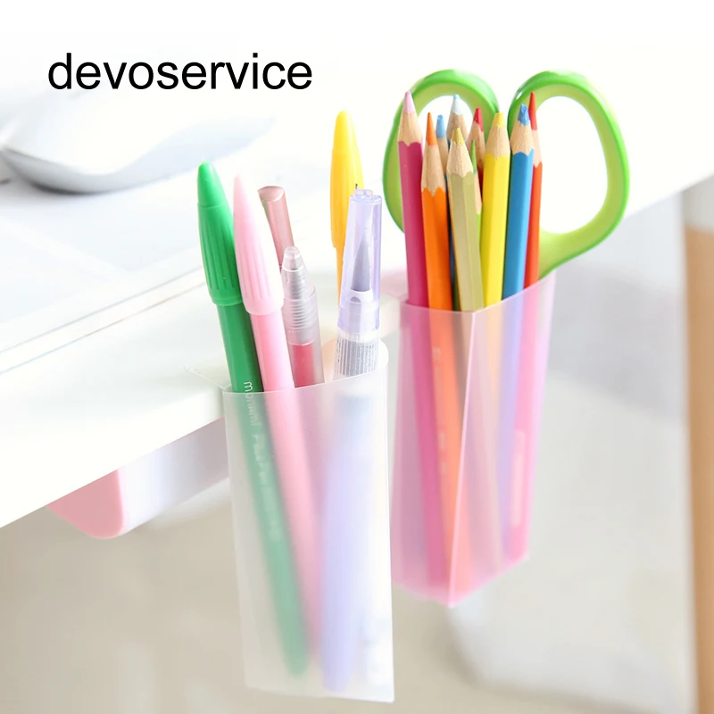 Case Transparent Multifunctional Collapsible Creative Stationery Bag Insert Pen Bags