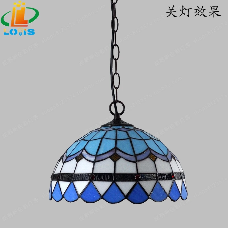 12 дюймов простой европейский стиль современный ресторан droplight Tiffany стекло