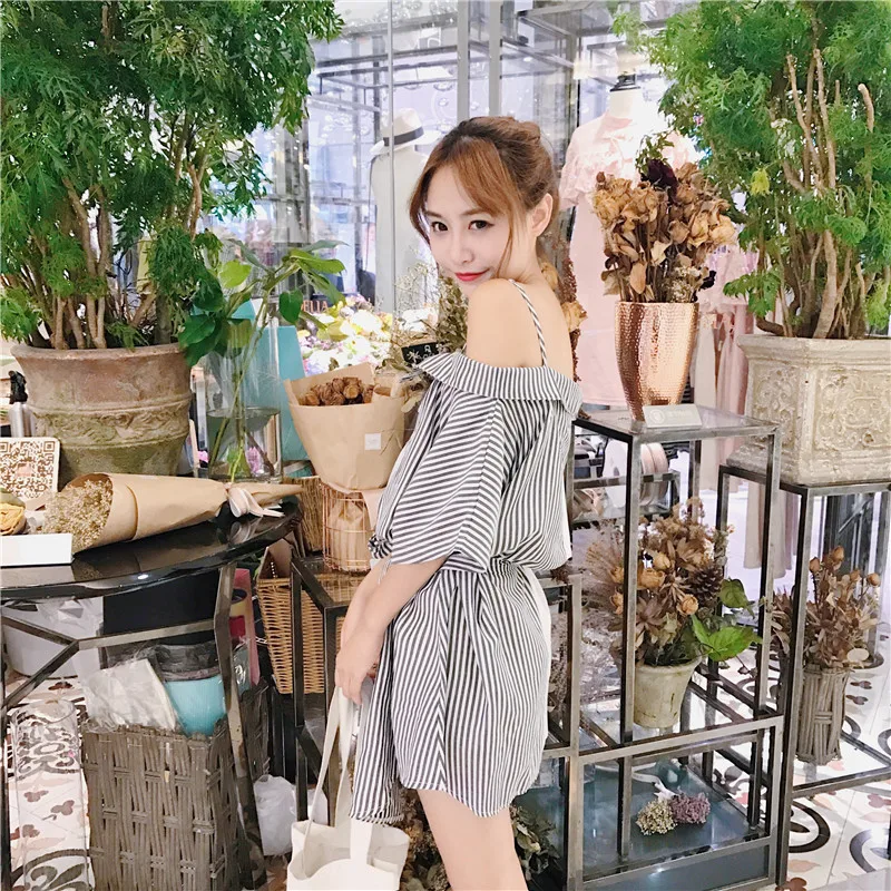 2018 летние платья хлопковое платье в полоску Одежда для беременных женщин одежда