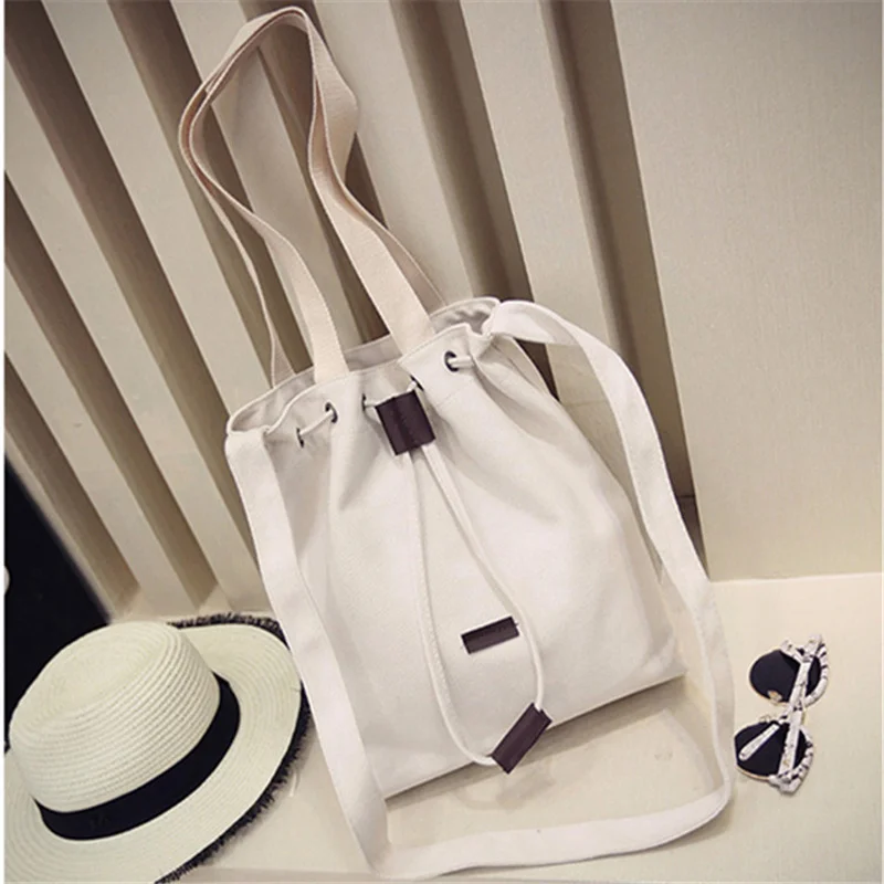 Тканевая сумка в стиле ретро Холщовая Сумка для покупок на шнурке новый тренд