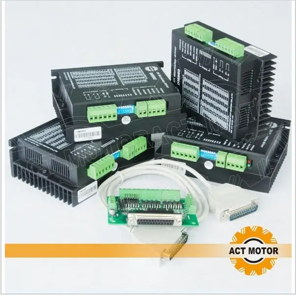 Высокое качество! Закон 4 оси драйвер шагового двигателя DM860 80V 7.8A 256 микрошагов