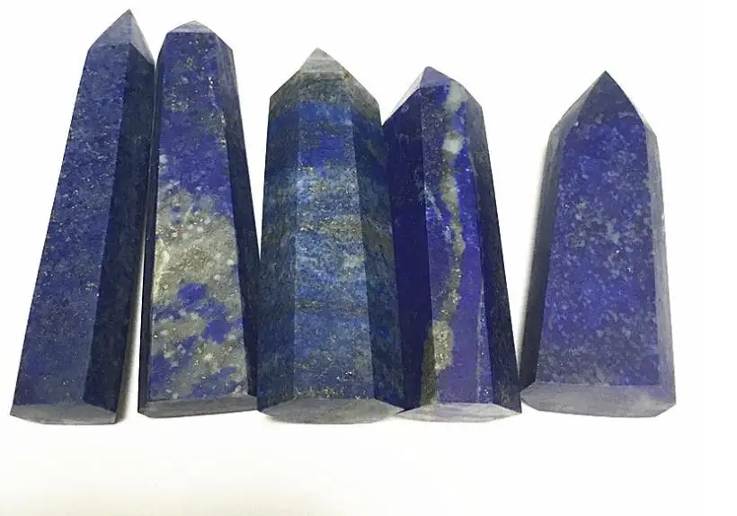 1 кг натуральная кристальная Колонка lapis с одним наконечником шесть призм оптовая