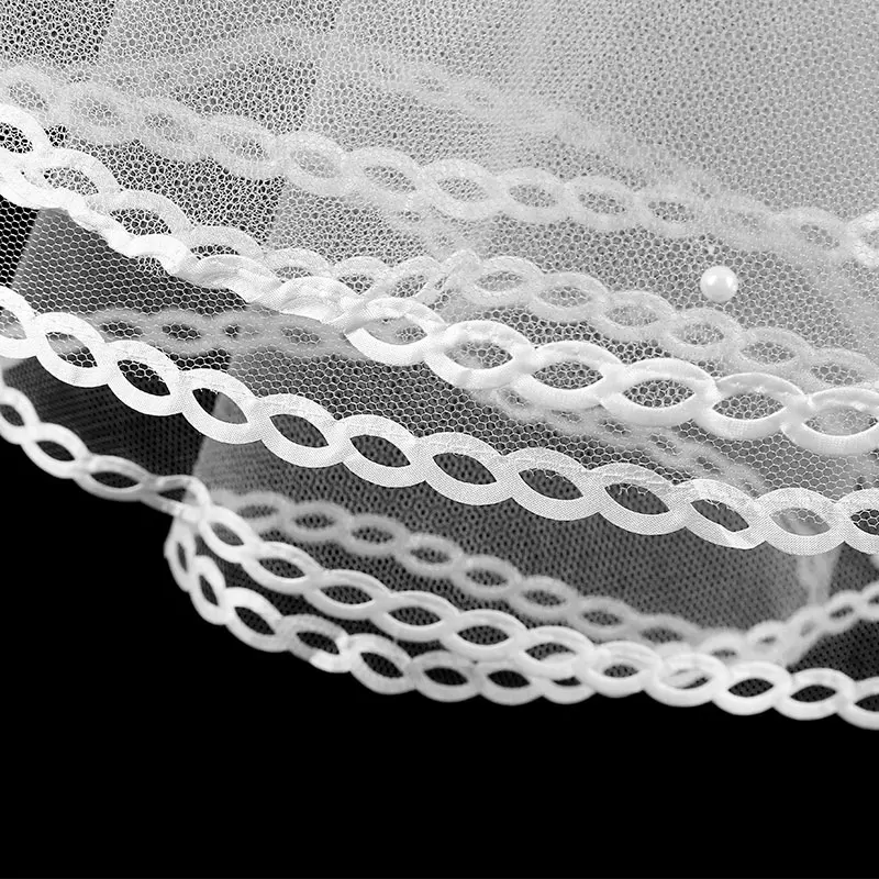 Элегантные свадебные аксессуары 1 5 метра слой короткая свадебная фата белая Фата
