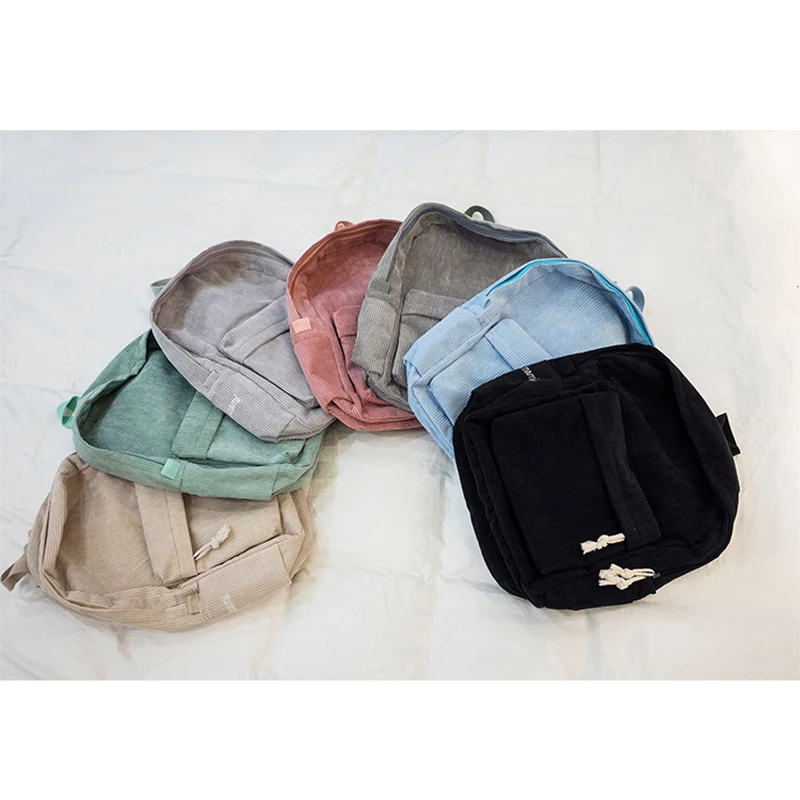 Рюкзак Youda вельветовый осенне зимний новый корейский простой вместительный