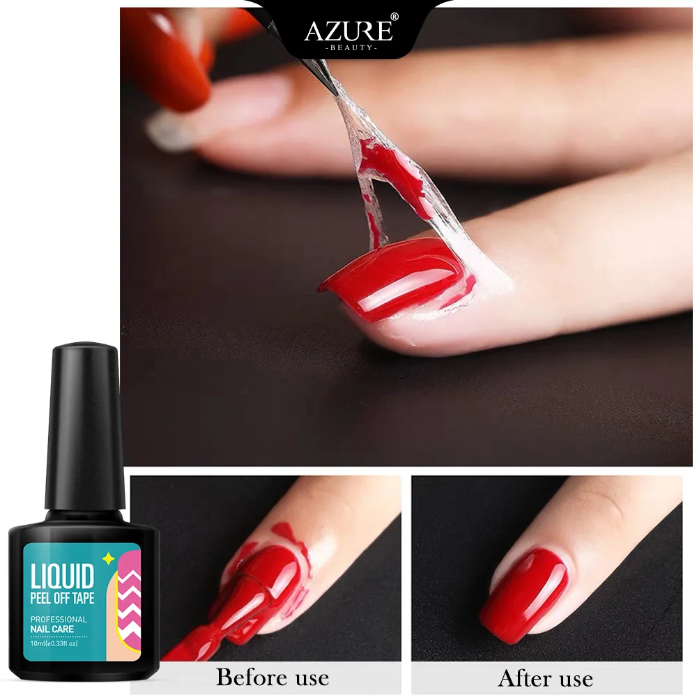 Гель для ногтей Azure Beauty латексный УФ-гель антизамерзающий Отшелушивающий лак
