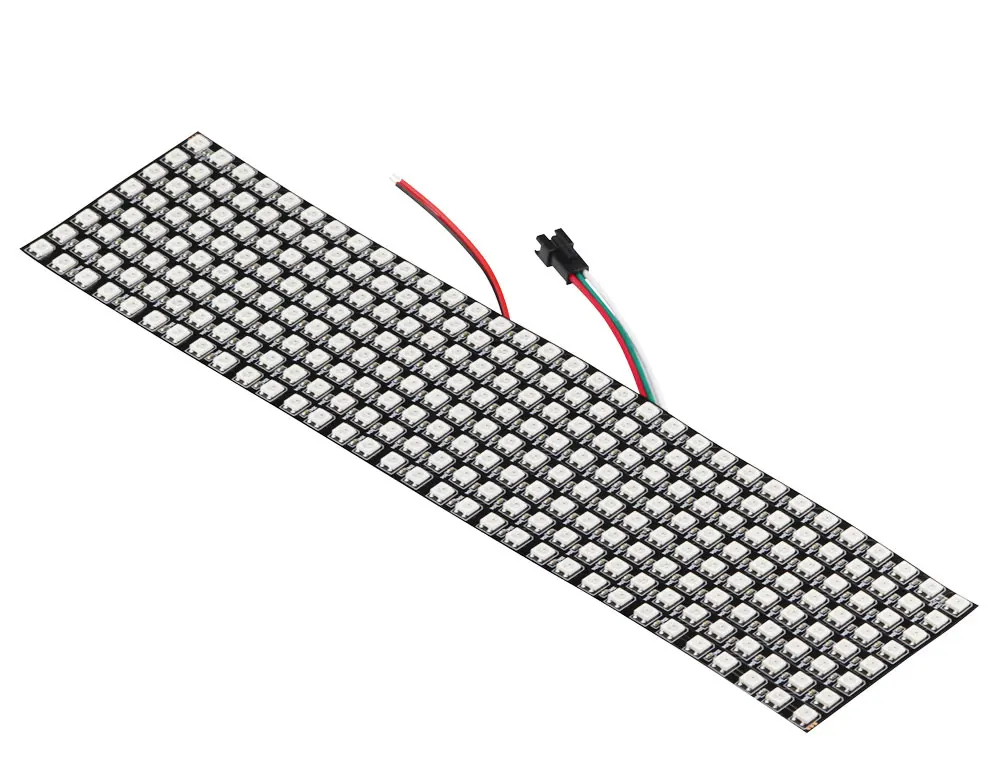 Aihasd WS2812B 5050 8x32 RGB гибкие светодио дный Панель матрица индивидуально адресуемых