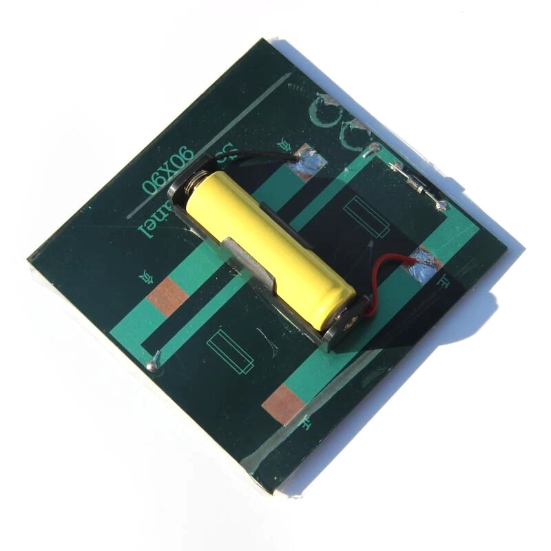 Зарядное устройство на солнечной батарее 1 Вт 2 в с базой для * AA батареи шт./лот