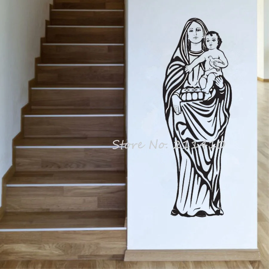 3d постер Дева Мария хранение Иисуса Наклейка на стену домашний Декор Гостиная