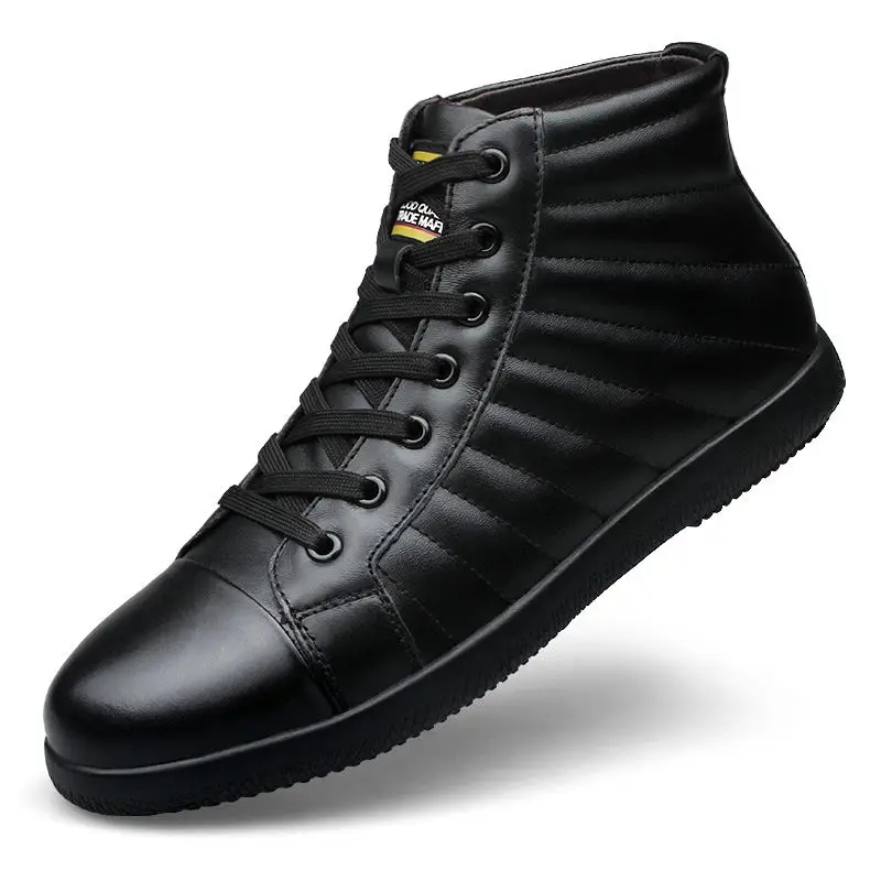 

MIUBU Brand Big Size Men Shoes Fashion Winter Leather Ankle Boots Genuine Leather Mens Cowboy Boots Male Moccasin Boots